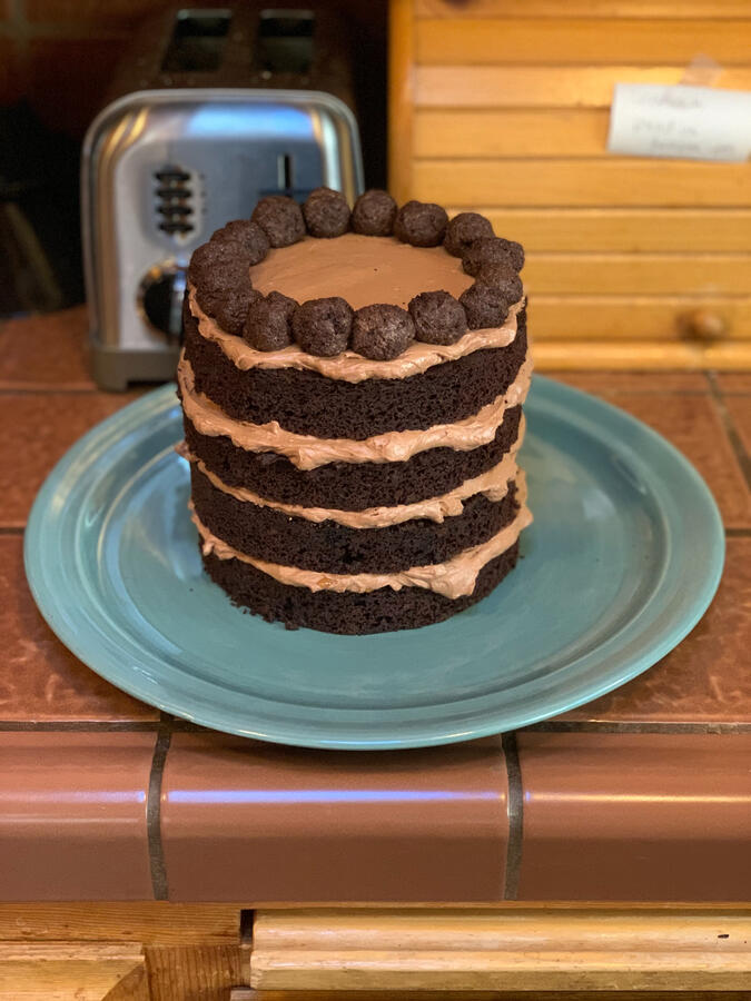 Salted Caramel Birthday Cake